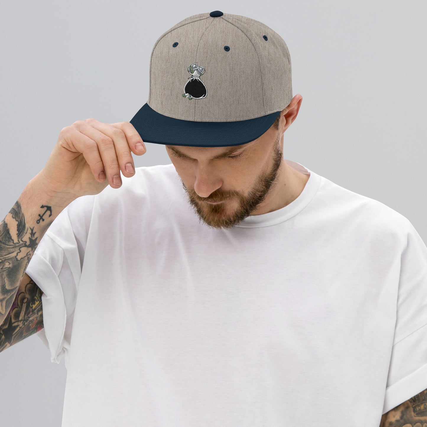 Money Bag Snapback Hat