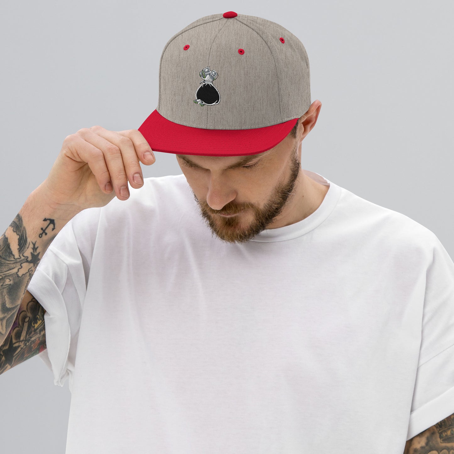 Money Bag Snapback Hat