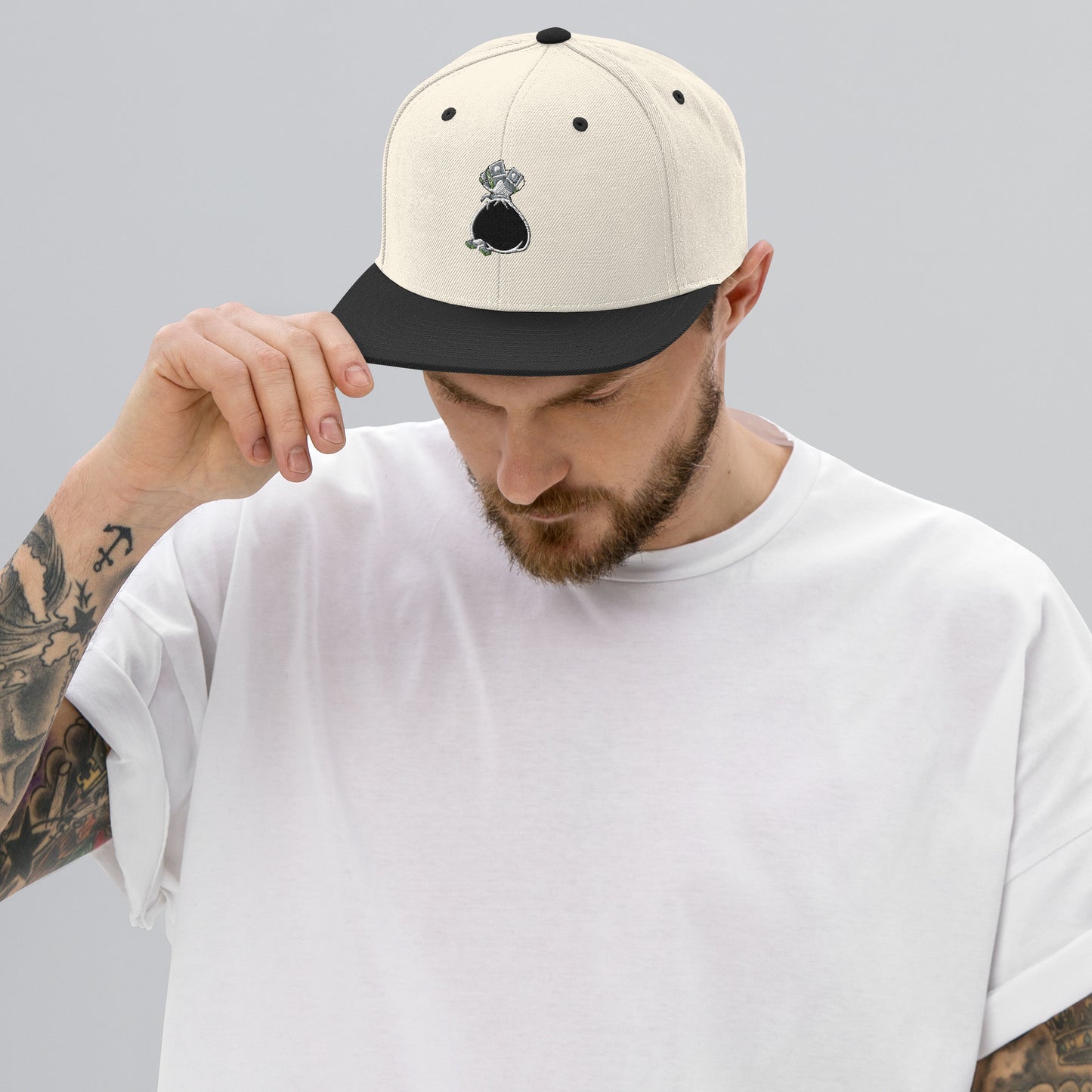 Money Bag Snapback Hat