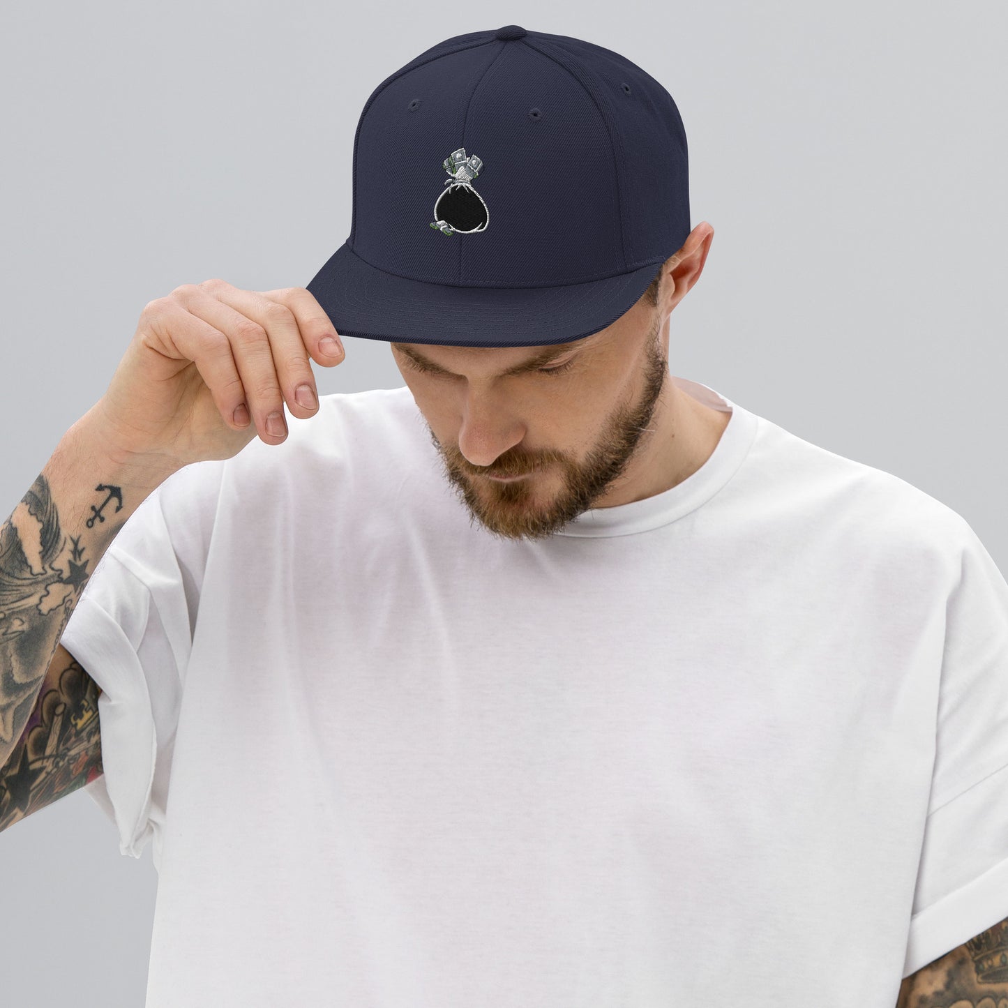 Money Bag Snapback Hat
