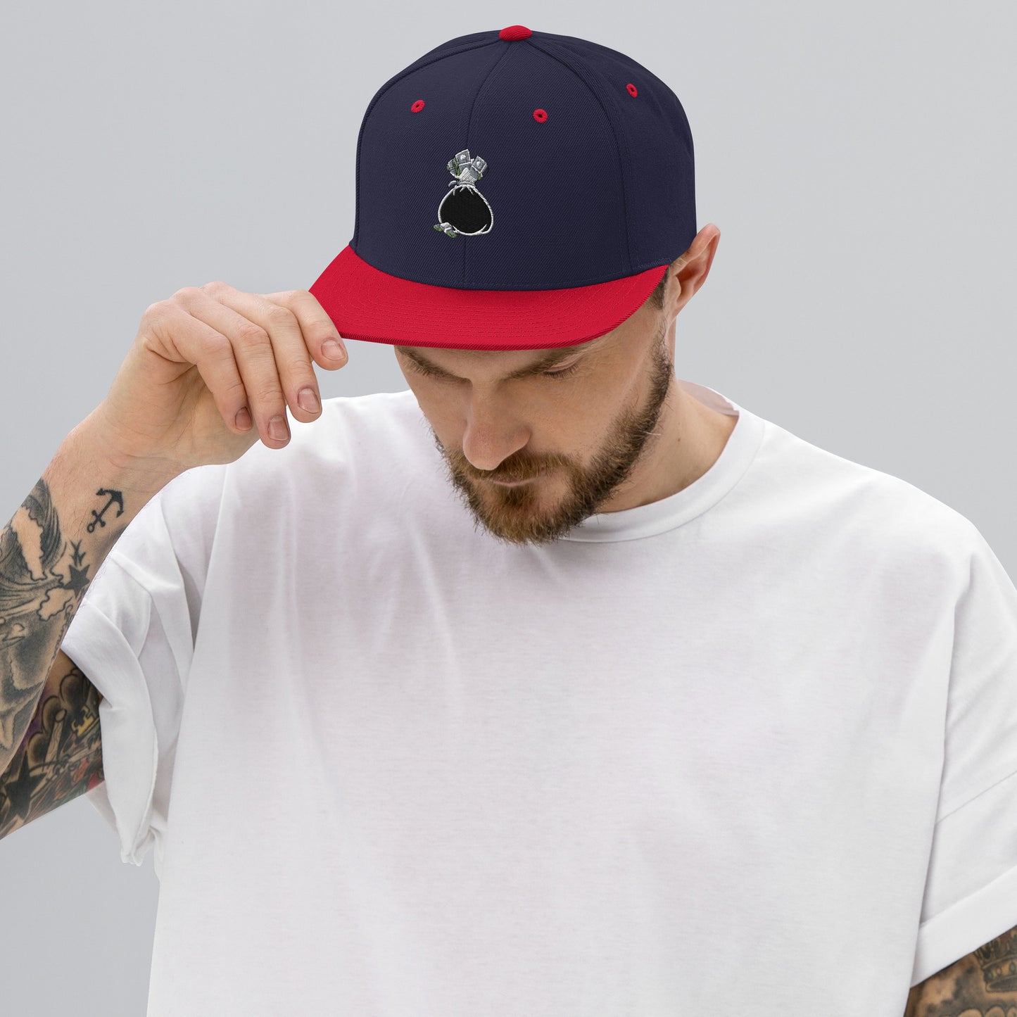 Money Bag Snapback Hat